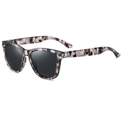 Polarized Sunglasses UV400 Protection Square Retro Floral Frame Shades Men Women