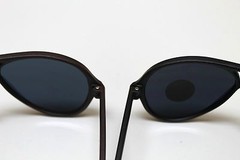 Aviator Sunglasses w Nylon Frames Super Dark Blue Lens Black or Brown Frame