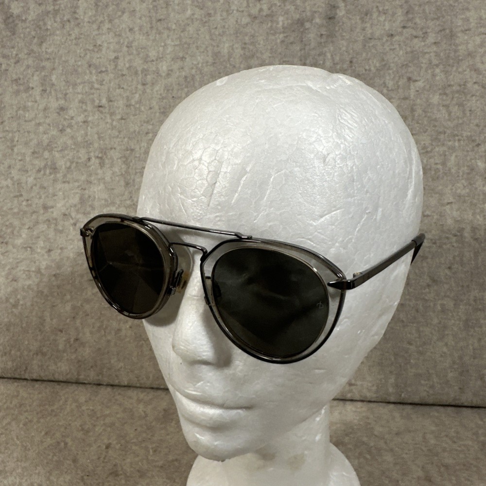 Rag & Bone Round Silver Sunglasses Brown RNB1017/S KB7 Size 49/23-145 mm