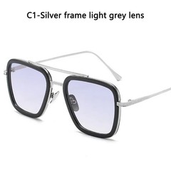 High Quality Iron Man Tony Stark Fishing Sunglasses Square Outdoor Sport Fishin
