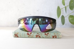 Vintage 2000s Y2K Shield Sunglasses NOS Wraparound Gorpcore Cybercore Grunge