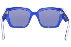 Karl Lagerfeld KL6143S 400 Sunglasses Women’s Blue/Solid Blue Square Shape 53mm