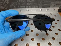 VTG RARE Maui Jim Aviator MJ193-2M Matte Black Japan Polarized Sunglasses 140mm