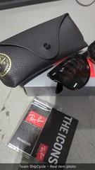 RayBan RB2168 90131 METEOR Polished Black G15 Green Sunglasses 50mm G2U
