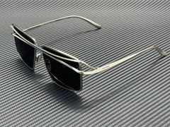 PRADA PR C55S 28C08Z Silver Vintage Dark Grey Men’s 58 mm Sunglasses