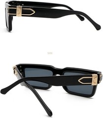 Men Sunglasses White Beige Tortoise Frame Hip Hop Style Rapper Gangster Model