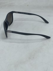 Ray Ban Unisex Chromance Square Sunglasses Sand Grey/Silver Mirror Polarized