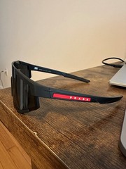 Prada Linea Rossa SPS 04WS Rubber Black/Dark Grey Men’s Sunglasses