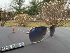 Ray-Ban RB3362 Aviator Sunglasses Gold Frame with Gradient Blue-Grey Lenses