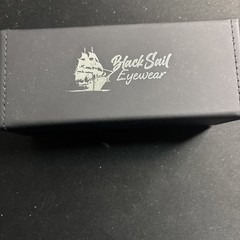 Black Sail Polarized UV400 Rectangle Sunglasses Mens Womens Mirrored Lens – NIB
