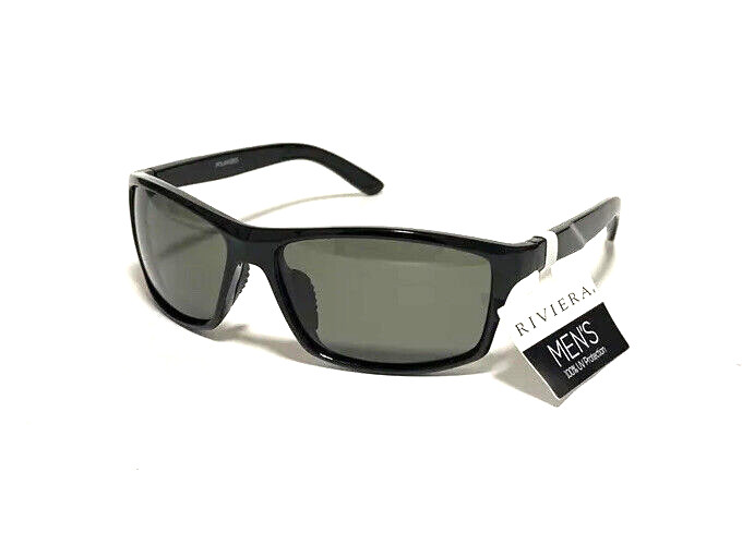 New Men’s Riviera Brand Sunglasses Glossy Plastic Sport Casual US Seller