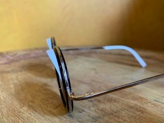USED CUTLER AND GROSS ROUND SUNGLASSES 1277 C:01 44MM