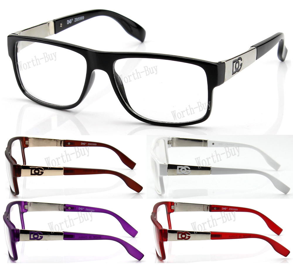 New Mens Womens Clear Lens Eye Glasses Designer Frame Optical RX Fashion Square