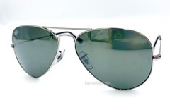 Ray Ban Aviator Silver Mirrored RB3025 003/40 55 mm New Sunglasses