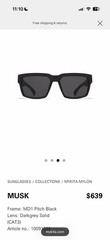 Mykita Mylon Sun Musk Sunglasses