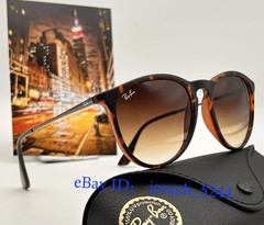 Ray-Ban Erika RB4171 Women’s Sunglasses Tortoise Brown Gradient Lenses 54mm UV