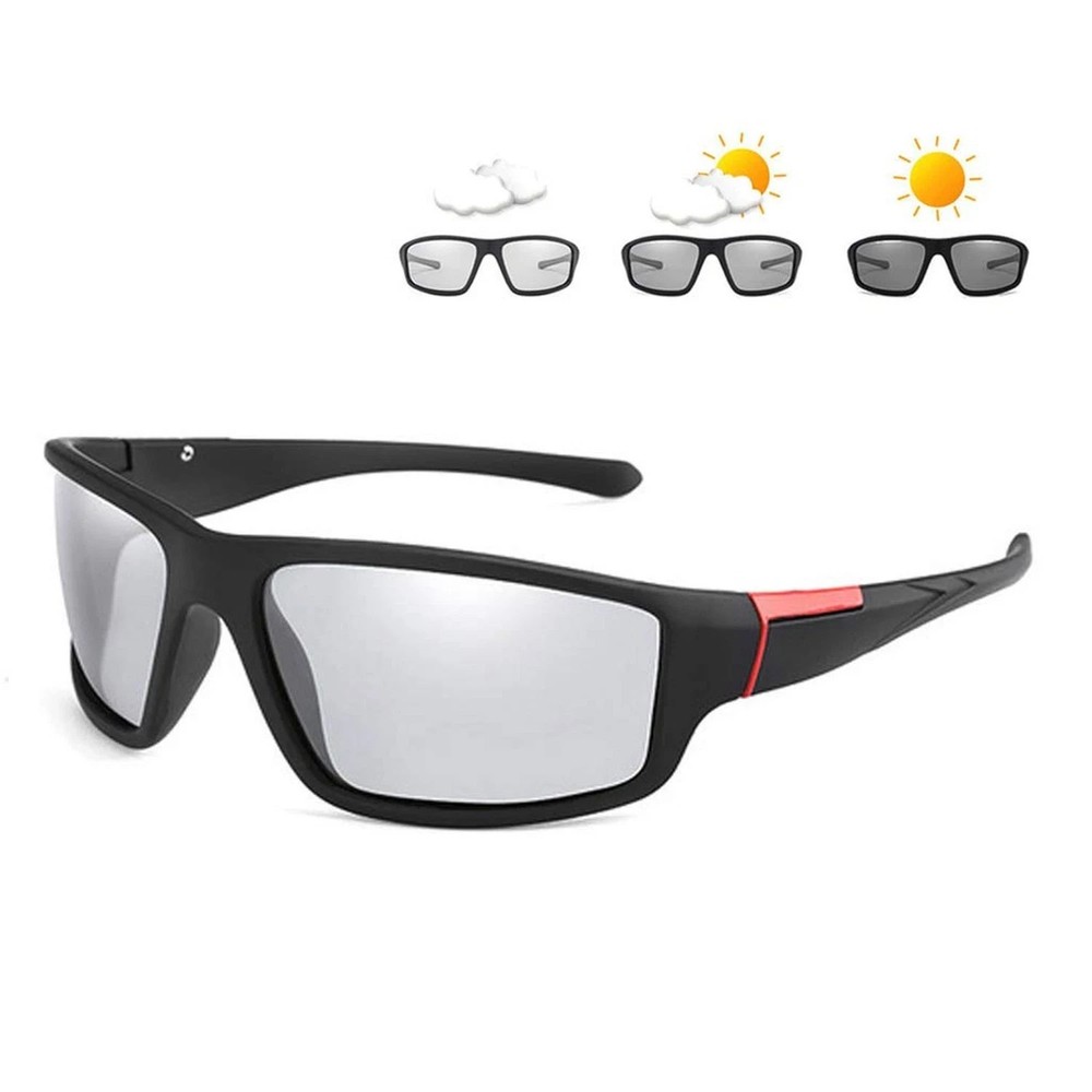 Photochromic Polarized Sports Sunglasses for Men Women UV Protection Safety O…
