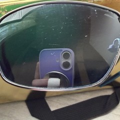 Costa Sunglasses Mens Gray 580P Polarized Tinted Square Metal Frame TR1247