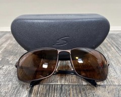 Serengeti Kamberline 8025 Rectangle Brown Metal Sunglasses
