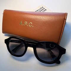 A.P.C. x RetroSuperFuture Sunglasses Minimalist Black Made In Italy
