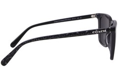 Coach CL910 HC8385U 579387 Sunglasses Men’s Transparent Grey/Solid Grey 54mm