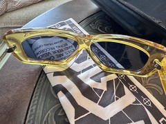 Brain Dead Sunglasses Post Modern Primitive Eye Protection Amber/Black Kopelman