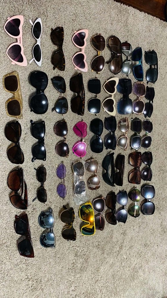 Sunglasses Mixed Lot Men’s And Woman’s 46 Pairs All Kinds Sale As Is