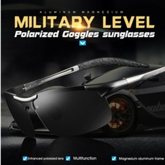 Aluminum HD Polarized Photochromic Sunglasses Men Sports Driving UV400 Glasses