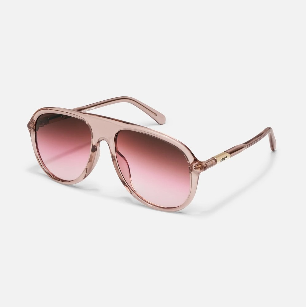 New Quay CHART TOPPER Doe Frame / Rouge Glow Sunglasses SKU 80903 W Case / Cloth