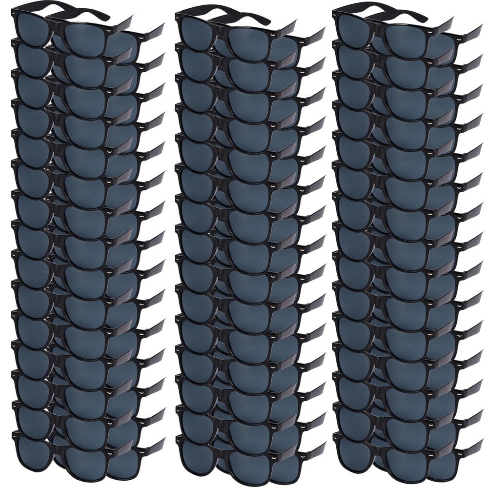 100 Pairs Bulk Sunglasses – Black UV Protection Retro Style Party Favors for …