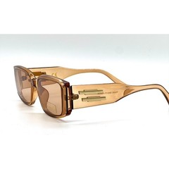 Men Sunglasses Fashion Designer Beige Retro Rectangle Trendy Style Lentes New
