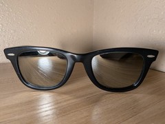 Ray-Ban Wayfarer 5022 Black – B&L Made in USA Sunglasses – Rare CHROME LENS