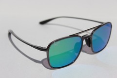 MAUI JIM Keokea POLARIZED Sunglasses GM447-11 Translucent Grey/Maui Green NEW