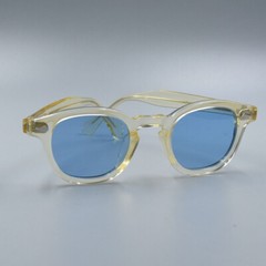 Brand Men classic blue sunglasses Women flesh glasses Johnny Depp blue glasses
