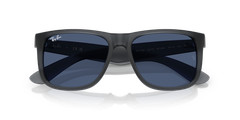Ray-Ban Justin Classic Matte Opal Grey/Dark Blue 54 mm Sunglasses RB4165 687380