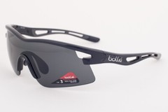 Bolle VORTEX Shiny Black / Gray PC True Neutral Smoke TNS Sunglasses 11858 136mm