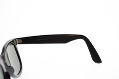 VTG B&L RAY-BAN L2009 XSAS SHINY BLACK EBONY G15 WAYFARER MADE IN USA 50/24 MM