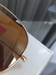 RAY-BAN RB3026, aviator sunglasses , Gold Frame/Large 62mm Brown Lens