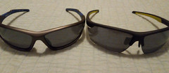 Lot Of 2 Foster Grant Ironman Sunglasses Blue And Yellow