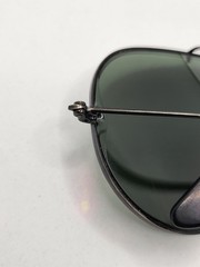 Vintage 90s Rayban B&L Aviator Pilot Sunglasses Black Frame Made In USA