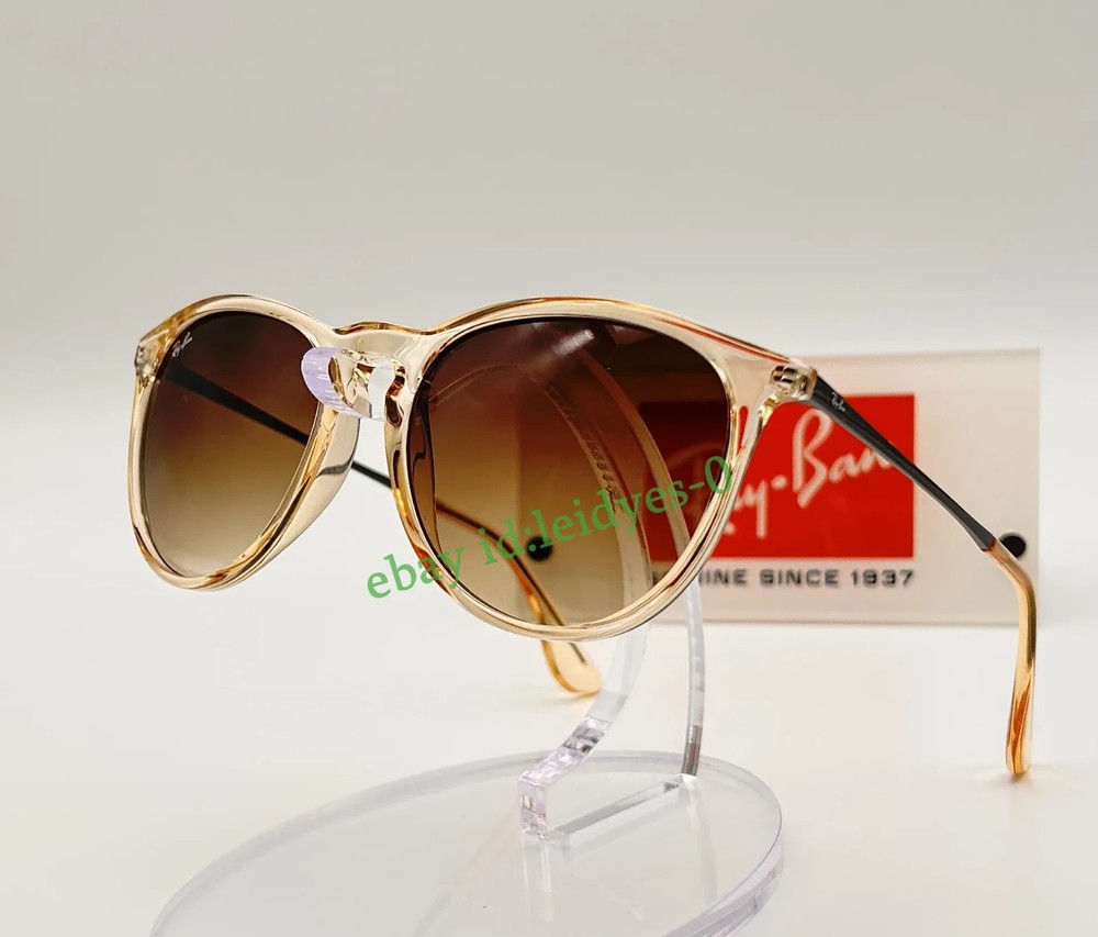 *NEW* RAY-BAN ERIKA RB4171 UV400 SUNGLASSES BROWN FRAME GRADIENT LENS 54MM