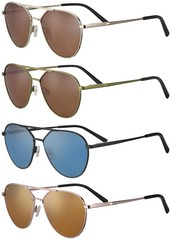 Serengeti Odell Polarized Photochromic Aviator Sunglasses SS555 – Made in Italy