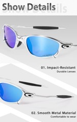 Polarized Sunglasses Metal Frame Outdoor Fishing Cycling Driving UV400 US Seller