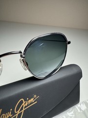 Maui Jim Island Eyes Titanium Neutral Grey Polarized Sunglasses MJ 859-11B New