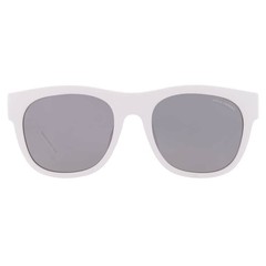 Armani Exchange Grey Mirror Silver Square Men’s Sunglasses AX4128SU 83156G 55