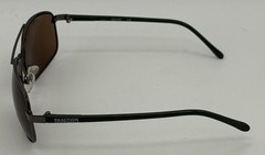 Kenneth Cole Reaction Shiny Gunmetal Mens Rectangle Metal Sunglass, KC1379. 8E