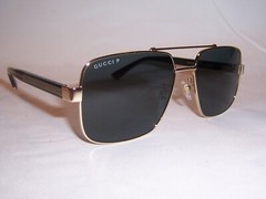 NEW GUCCI SUNGLASSES GG 0529S 005 GOLD/SMOKE 60MM AUTHENTIC 0529