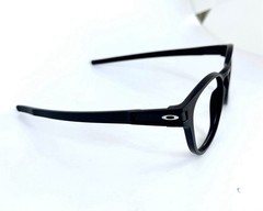 Oakley Latch Oval Matte Black Full Rim Round Eyeglasses Frame Classic