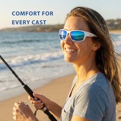 maivnz Floating Fishing Sunglasses,Blue Mirror Polarized for Offshore & Deep …