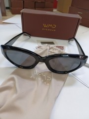 WMP Loretta Black Cateyes 1111 Polarized Sunglasses 53-22-149